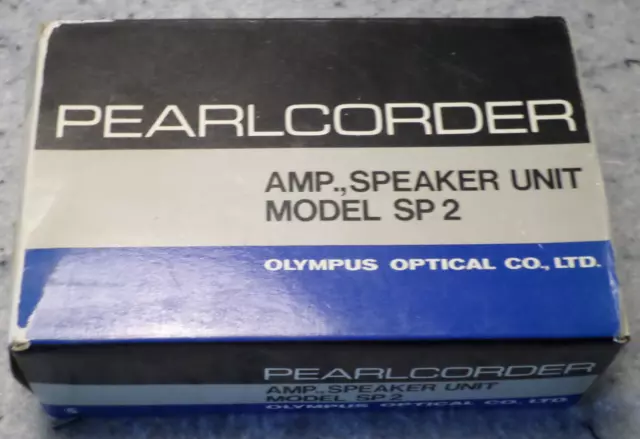 UNIDAD DE ALTAVOZ AMPLIFICADOR OLYMPUS PEARLCORDER SP 2 MUY Raro (C14B5)