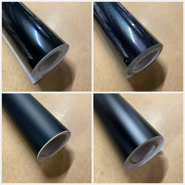 Black Gloss, Matte Vinyl Wrap Sheet Car Wrap 'Air Bubble Free' Car wrapping UK