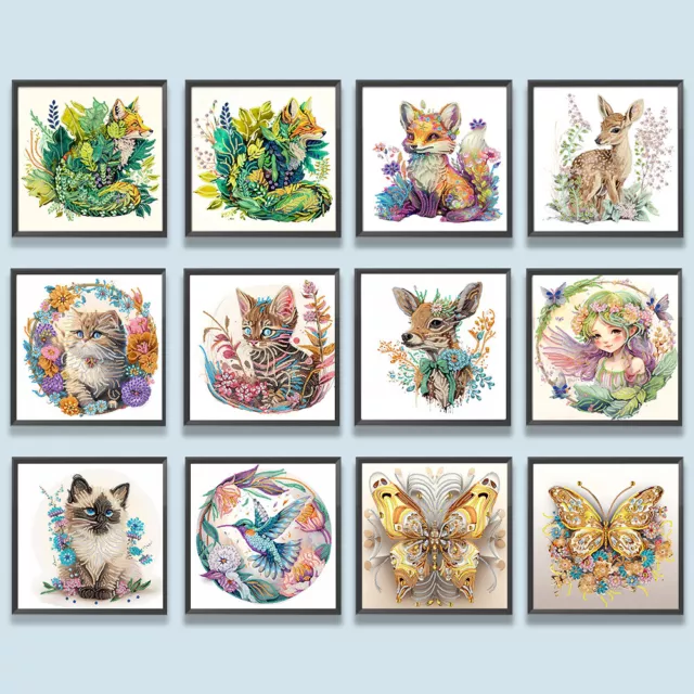 5D DIY Partial Special Shaped Drill Diamond Painting Animal Kit Home Decoration