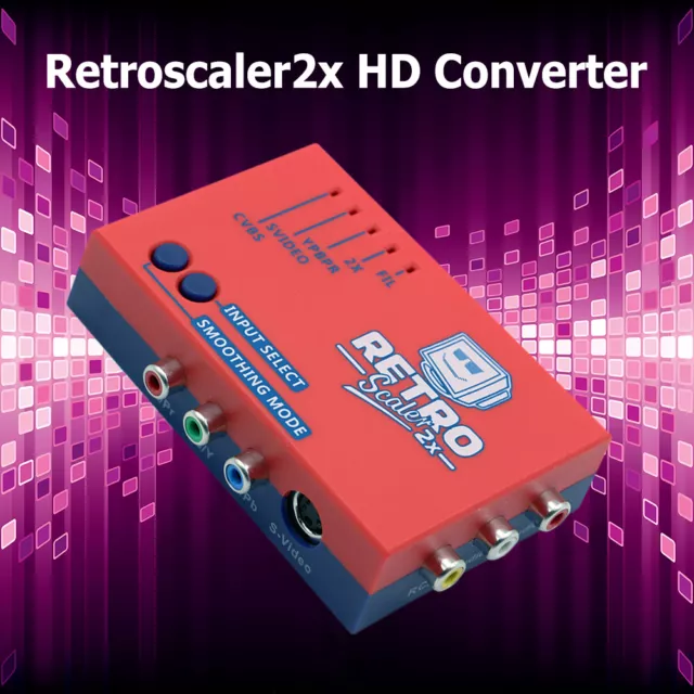 fr 2x HD Converter No Delay Zero Lag Device Compatible with Superfamicom Dreamca