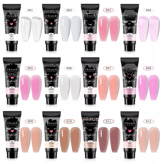 15g Gel Unghie Semi Permanente Acrilico Estensione Nail Art Smalto UV