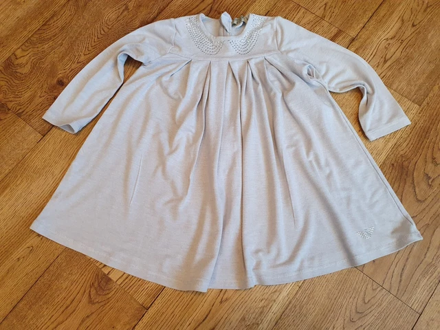 Armani Baby baby girl long sleeve grey tent dress size 12 months
