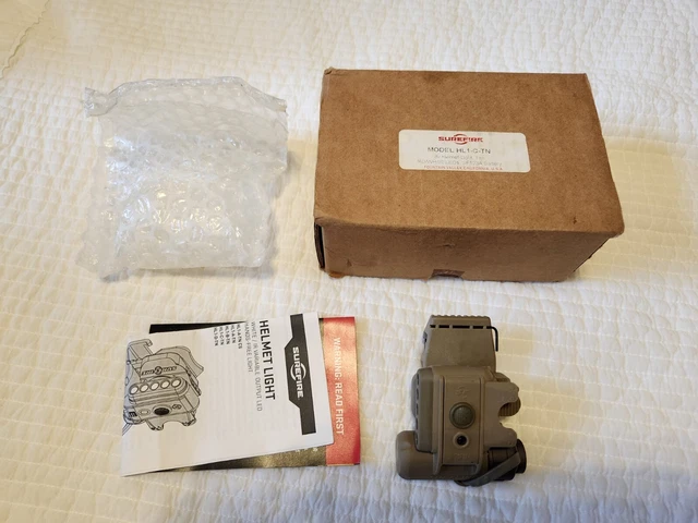 SUREFIRE Helmet Light Model HL1-C-TN - New In Box SUREFIRE Helmet Light Model HL1-C-TN - New In Box
