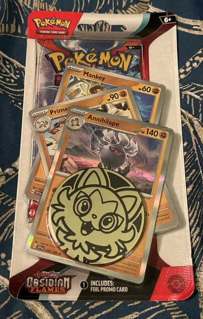 Pokemon Obsidian Flames Promo Pack Annihilape with Coin Scarlet & Violet TCG