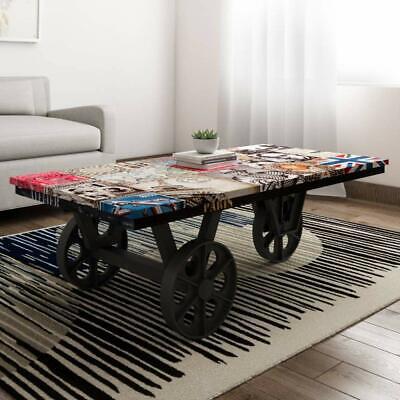 Indian Handmade French Style Cardiff Center Table Coffee Table (Black)