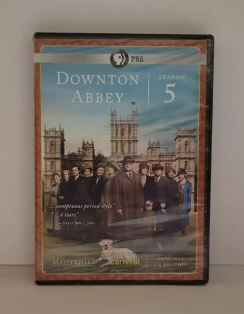 DOWNTON ABBEY: SEASON 5 (DVD, 2015) PBS Masterpiece - New & Sealed