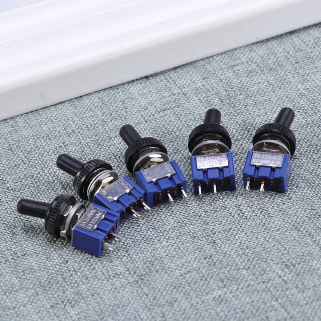 5 x mini interruttore ribaltabile con 3 posizioni interruttore di emergenza on/off + coperchio 2p