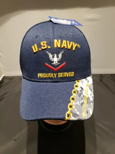 NEW US Navy Cap Rank E-4 PO3 USN Petty Officer 3rd Class Free Shipping