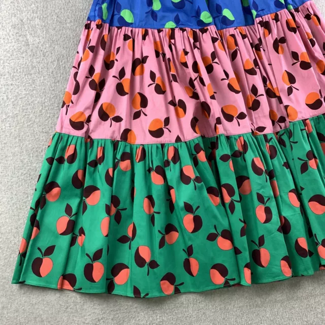 Kate Spade Colorblock Apple Skirt Size 4 Multicolor Lined 2