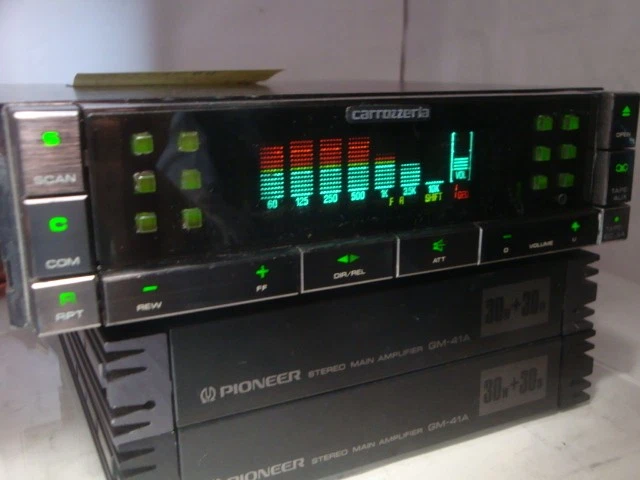 PIONEER CARROZZERIA KPX-888 GM-41A Cassette Deck Amplifier Set Hi