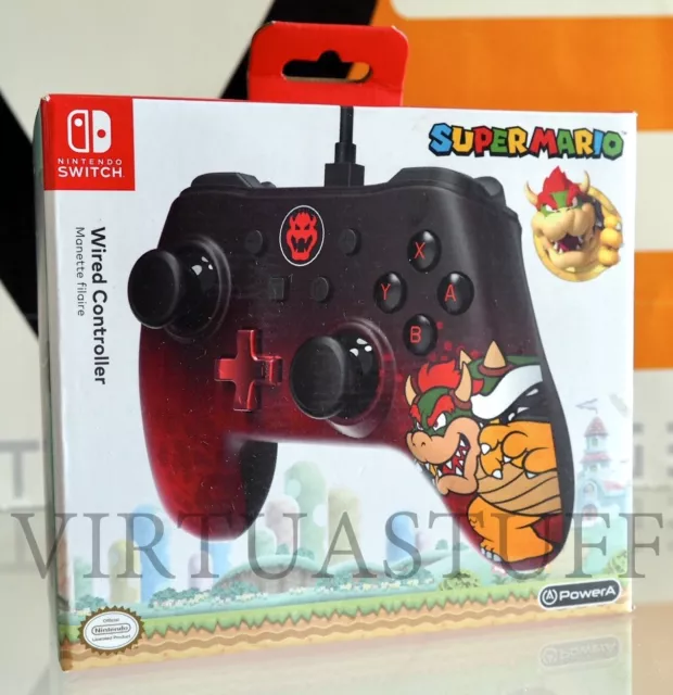 PowerA Super Mario Wired Controller, Bowser Edition Nintendo Switch, very good c