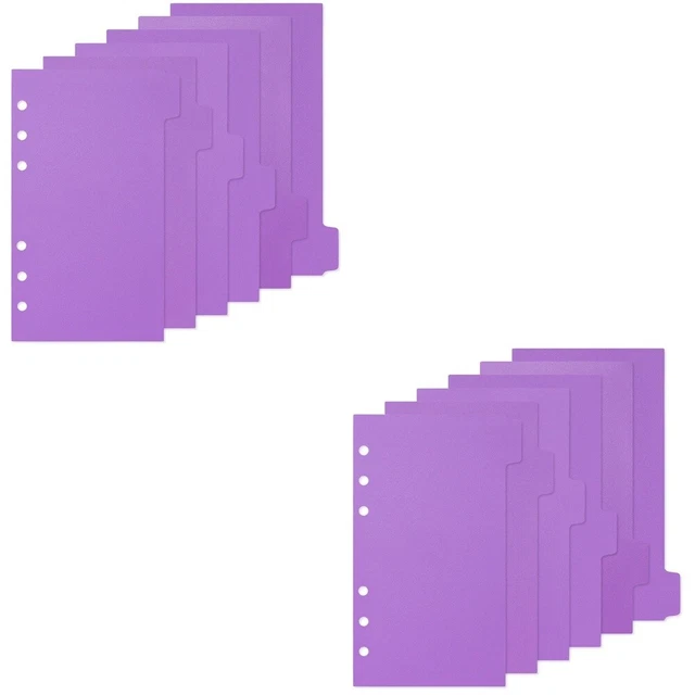 12 hojas divisores de carpeta reutilizables divisor de pestañas de carpeta para oficina de amigos