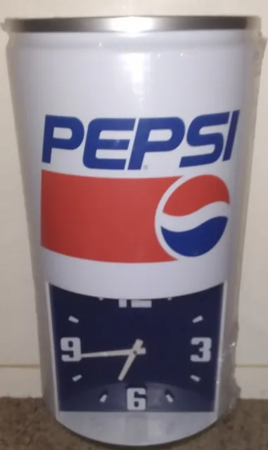 *RARE* Vintage Pepsi Cola Plastic Soda Can Advertising Store Display Wall Clock