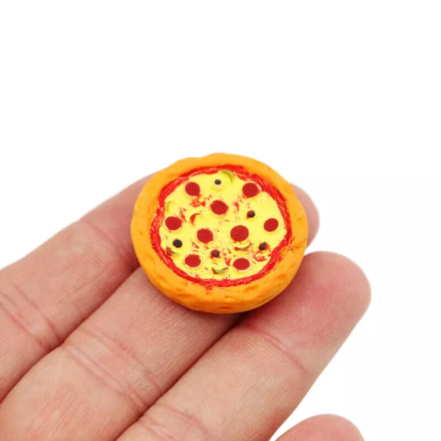 1 juego de pizza en miniatura para casa de muñecas 1:12 con caja de embalaje modelo cocina comida decoración juguete