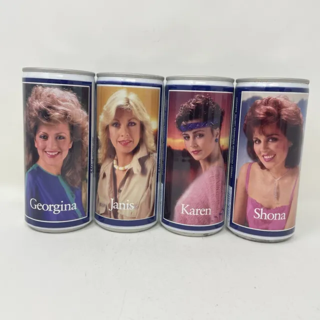 Tennent's Girl Lager Beer EMPTY Cans Lot Of 4 Vintage