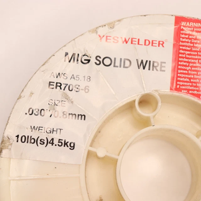 Yeswelder Mig Solid Welding Wire Carbon Steel 10Lbs .030" ER70S-6