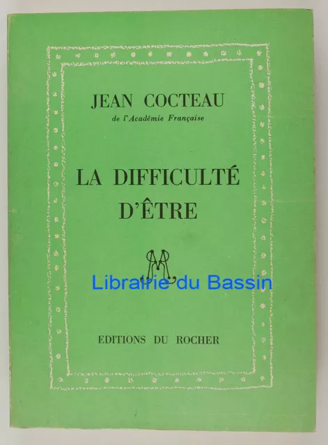 La difficulté d'être Jean Cocteau 1957