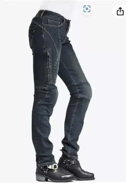 Motorradjeans Maxler Damen blau Kevlar Biker Denim W32 ca. 40 NP 201 EUR