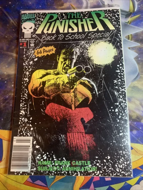 The Punisher Back To School Special Comic Book #1 Marvel (Vol.1 No.1) 30 Yrs Old