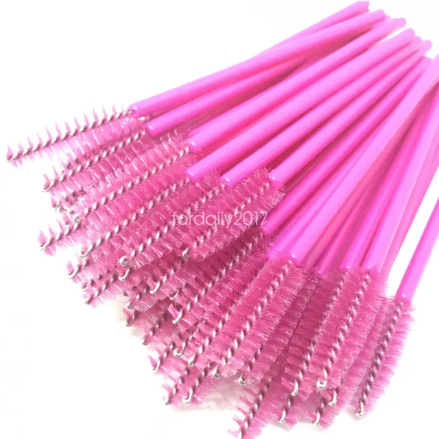 Disposable Mini Eyelash Eye Lash Makeup Brush Mascara Wands Applicator 50/100pcs