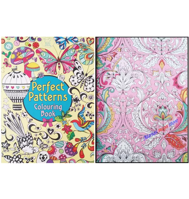 A4 Perfect Patterns Adult Anti-Stress Colouring Book For All Ages