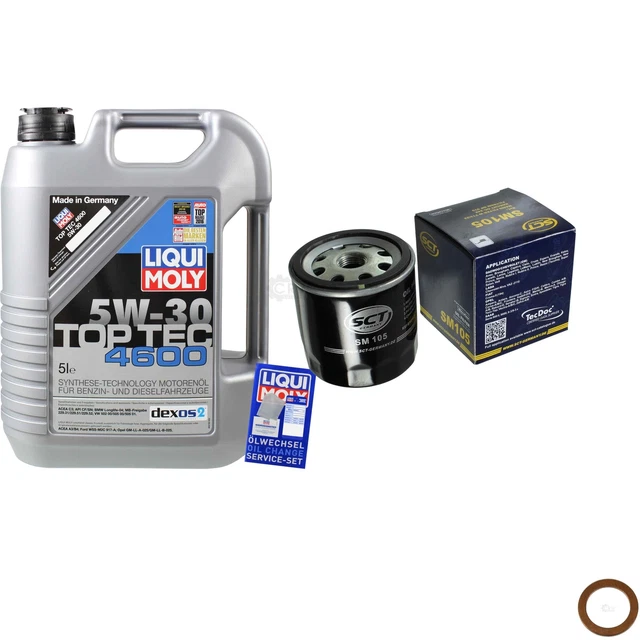 SCT Filtro Olio Germania 5 L Liqui Moly 3756 Top Tec 4600 5W-30 per