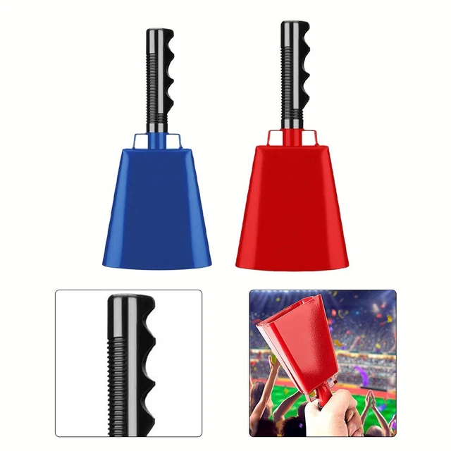 Cloche De Vache 5 Pouces Avec Manche - Noisemaker Percussion Plastique ABS Pour Batterie Et Musique