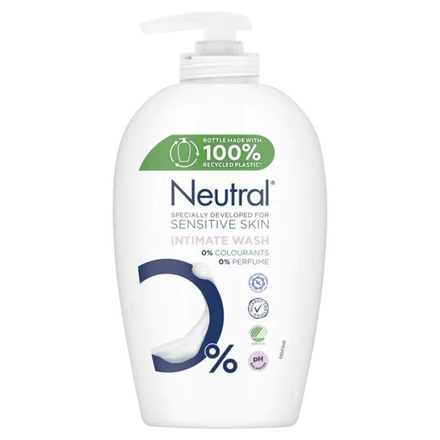 19,20 €/L - Paquete de 6 jabón íntimo bomba neutro - piel sensible - 250 ml
