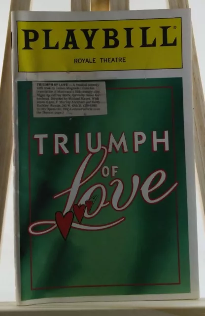 Triumph of Love Broadway Playbill Opening Night October 23 1997 Royale Theatre