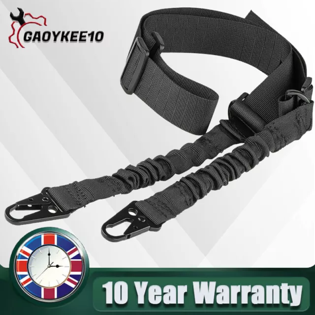 2Point Sling Tactical Gun Sling Strap Hunting Airsoft Bungee Rope Belt For Rifle