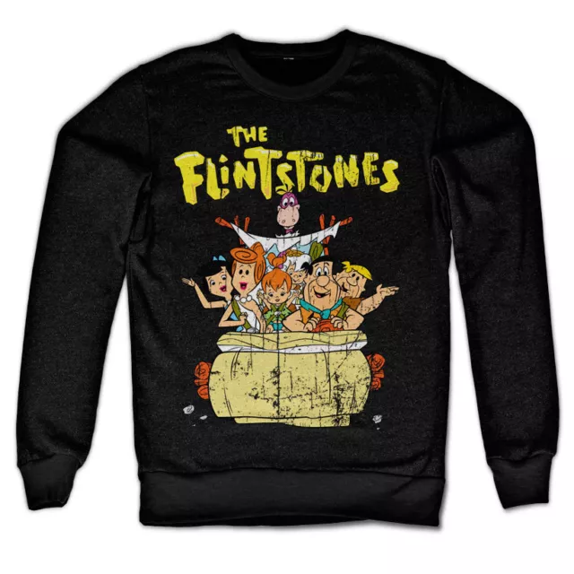Officially Licensed The Flintstones Sweatshirt S-XXL Sizes