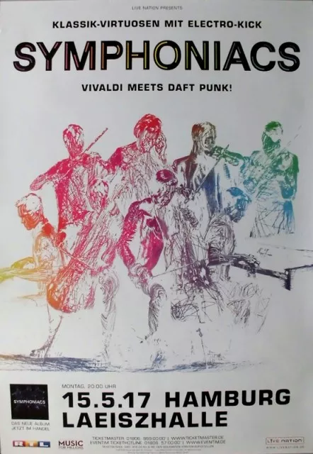 SYMPHONIACS - 2017 - In Concert - Vivaldi / Daft Punk Tour - Poster - Hamburg