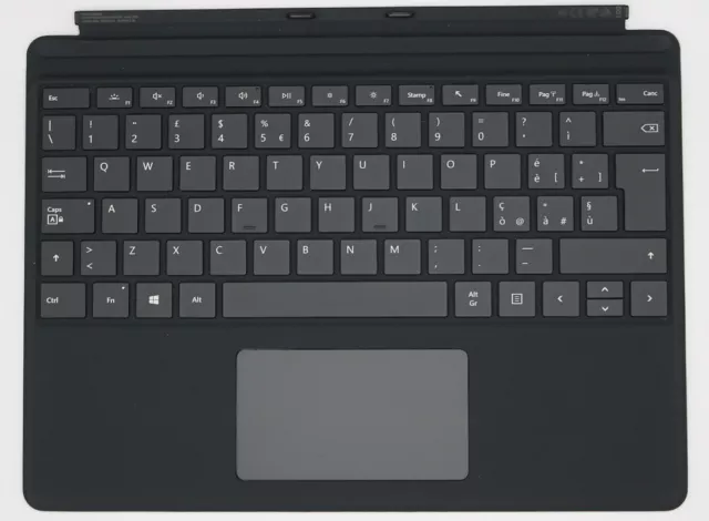 Clavier Microsoft Surface Pro X - QWERTY italien - Noir [Nouveau]