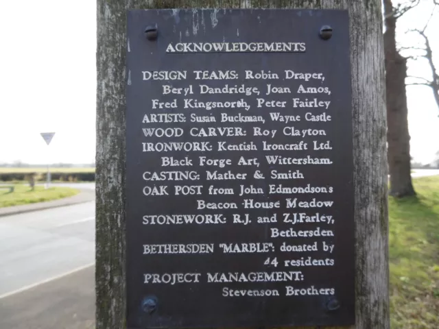 Photo 6x4 Notice on Bethersden Village Sign (4) This notice is one of fou c2016