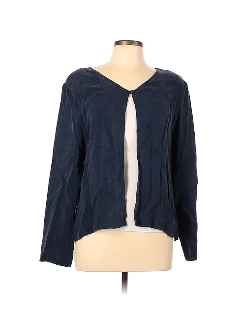 Carole Little Women Blue Long Sleeve Blouse 10