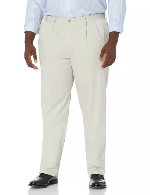 Dockers Mens Classic Fit Easy Khaki Pants - Pleated (Standard), Cloud (Stretch),