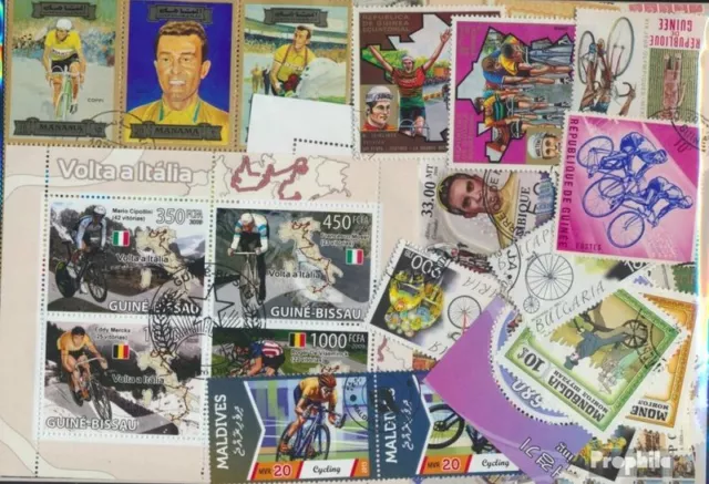Briefmarken Motive 50 verschiedene Radsport Marken