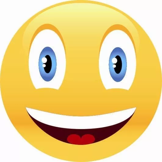 180 Smiley Sticker Aufkleber Lächeln Emoji Smily Face Faces - gelb