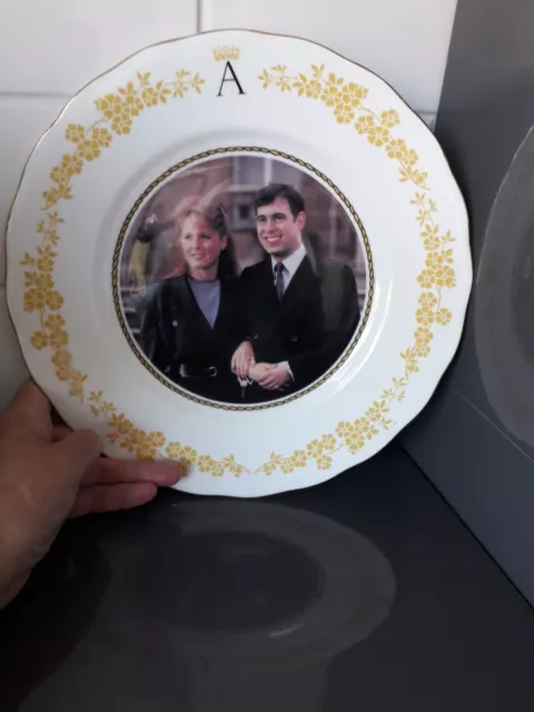 Royal Collectable Bone China Plate, Wedding - Andrew  And Sarah, Colclough China