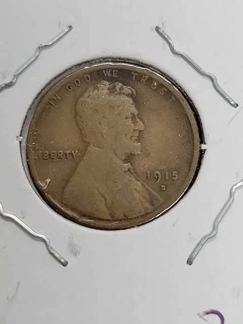 1915 D Lincoln Wheat Cent Penny 1C Coin