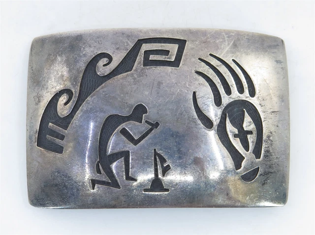 Colossal Vintage Navajo Broncos Native American Jewelry Silver Football Ketoh Watch Bracelet Colossal Vintage Navajo Broncos Native American Jewelry Silver Football Ketoh Watch Bracelet