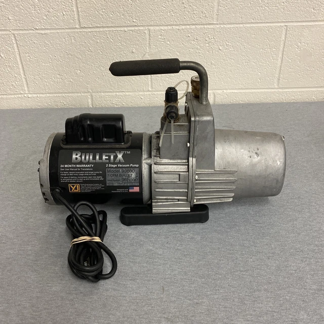 YELLOW JACKET 93600 7 CFM Vacuum Pump Bullet X 115VAC 1PH 60HZ 7 CFM 2