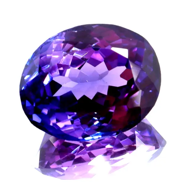 10.40 Ct Natural Certified Purple & Blue Sapphire Oval Cut Unique Loose Gemstone