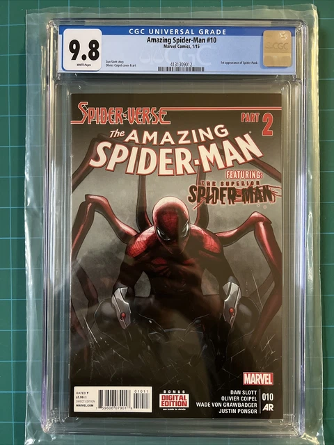 Amazing Spider-man #10 CGC 9.8 - Marvel 2015 - 1st Appearance of Spider-Punk