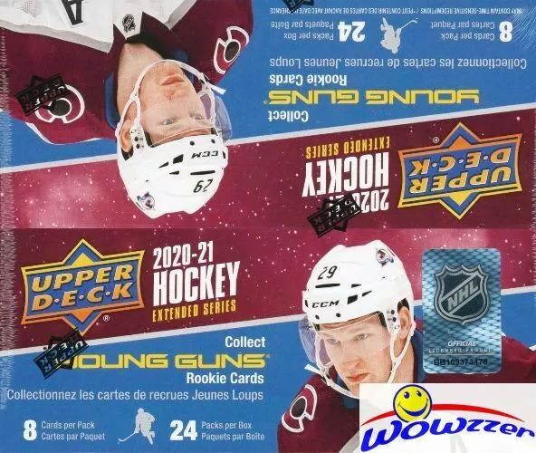 2020/21 Upper Deck EXTENDED Hockey Sealed 24 Pack Retail Box-6 YOUNG GUNS ROOKIE
