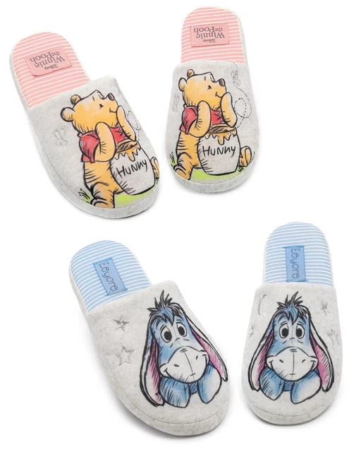 Disney Winnie The Pooh Slippers Womens Bear Or Eeyore House