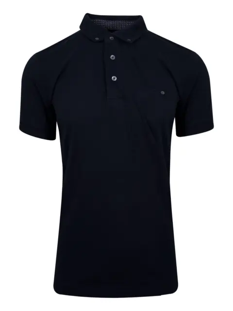 French Connection Mens Navy Blue Pocket Polo Shirt