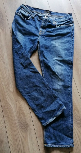 NUDIE JEANS GRIM Tim Foggy Dust Blue Men Jeans size w 38 l 32