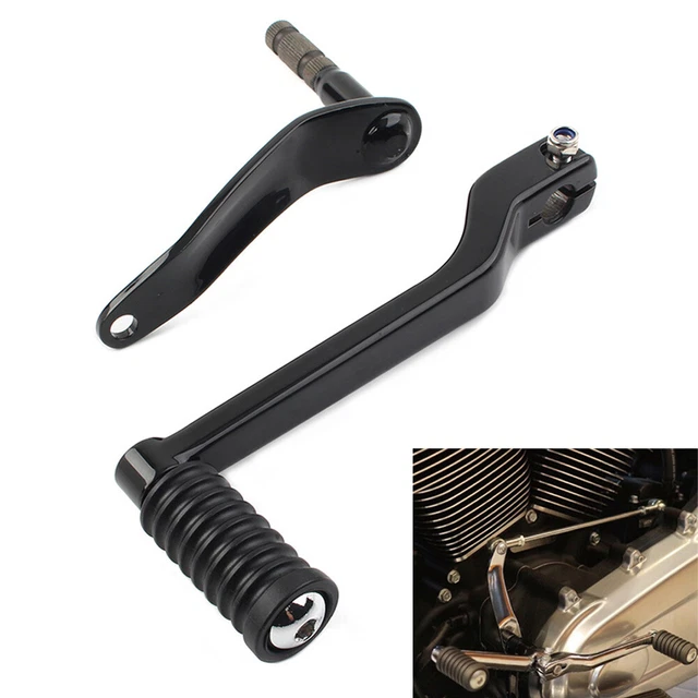 Per Harley Touring Electra Glide Softail Punta Cambio Leva Cambio Peg Nero