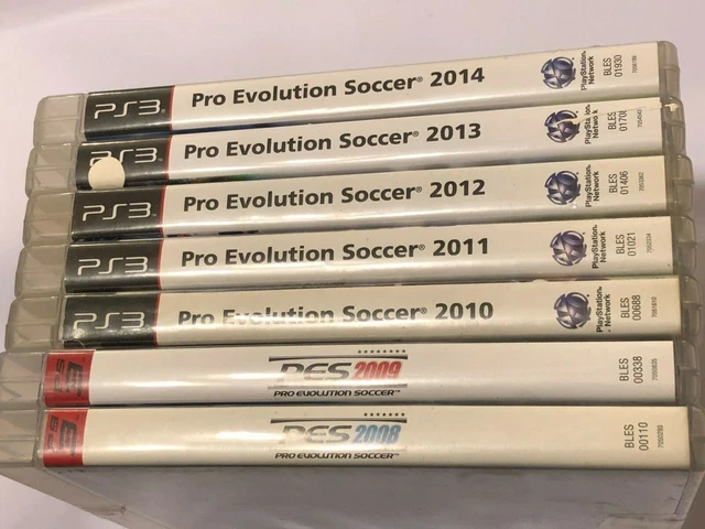 7 Playstation 3 Ps3 Pes Pro Evolution Soccer 2008 2009 2010 2011 2012 2013 2014